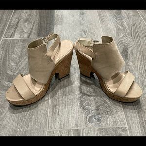 NAYA cork neutral wedge sandal- 7